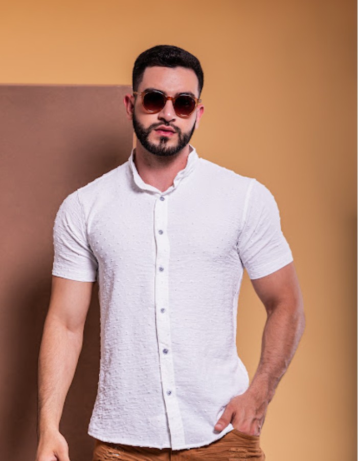 Camisa Duna Premium Poá (Gola Padre)