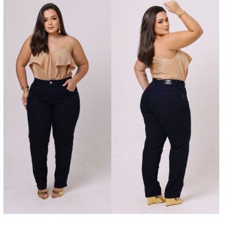 CALÇA FEM. PLUS LAYCRA