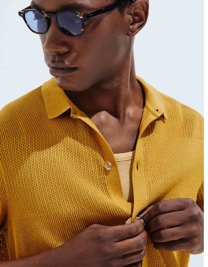 Camisa Crochê Premium HERING _ com botão