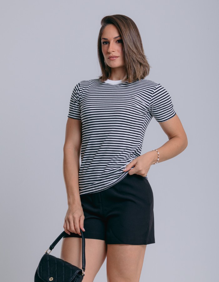 T-SHIRT LISTRAS FINAS