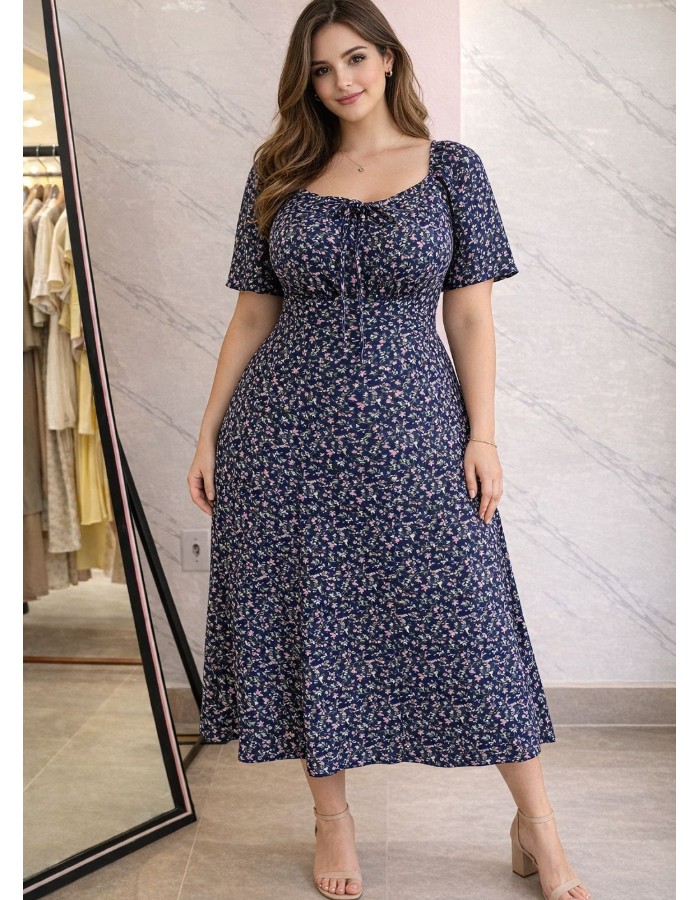 VESTIDO CAMPONESA PLUSS