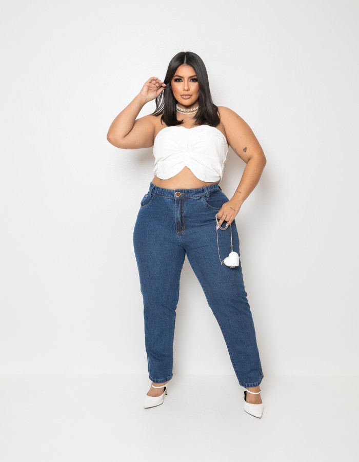 CALÇA MOM PLUS SIZE