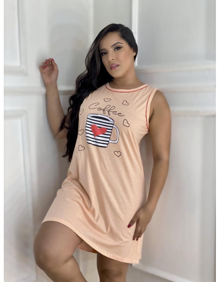 Camisola algodão regata 