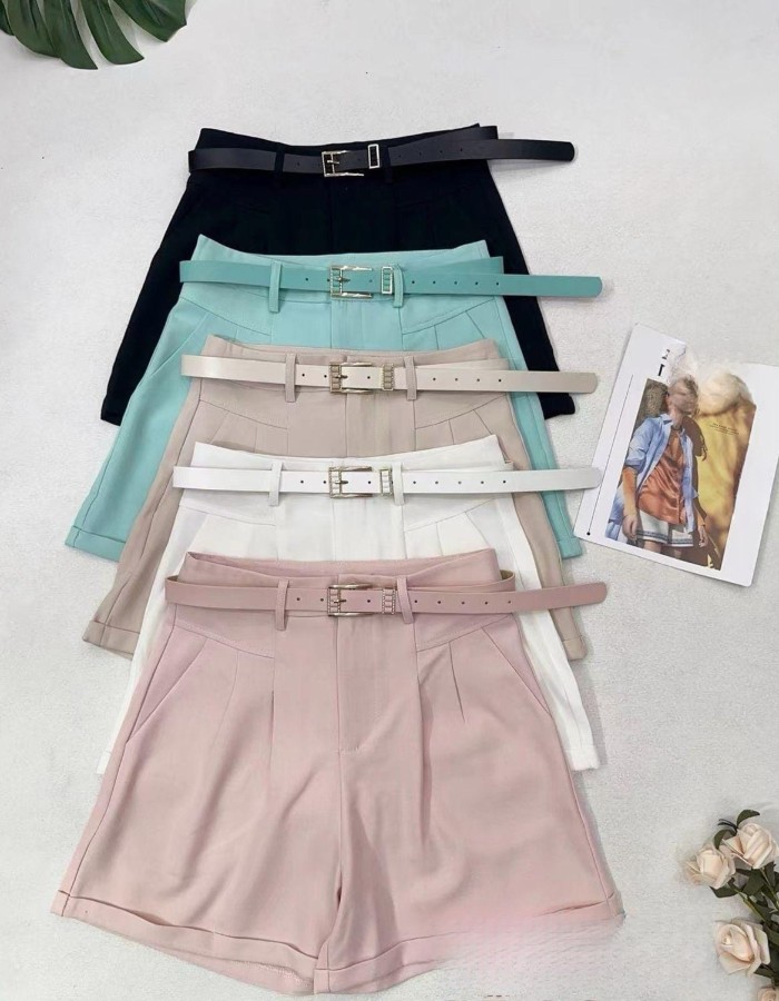 SHORT ALFAIATARIA PREMIUM C/ CINTO COR DA PEÇA