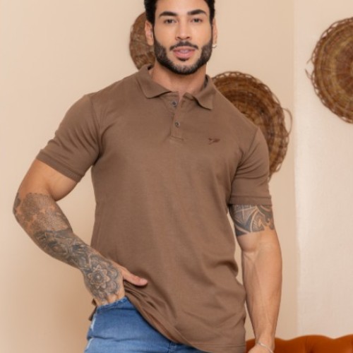 Camisa polo suedine 