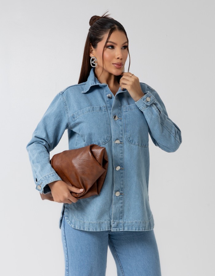 CAMISA JEANS FEM