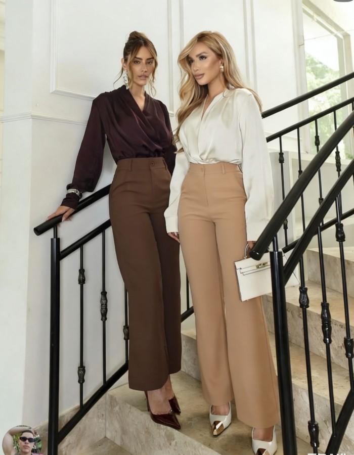 Calça reta alfaiataria