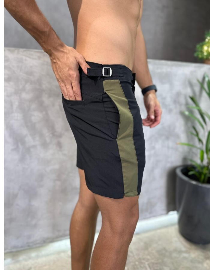 BOARDSHORT SUNSET PRETA