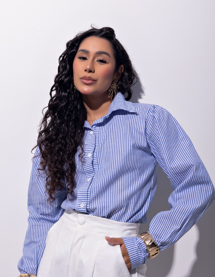 Camisa tricoline 100% algodão