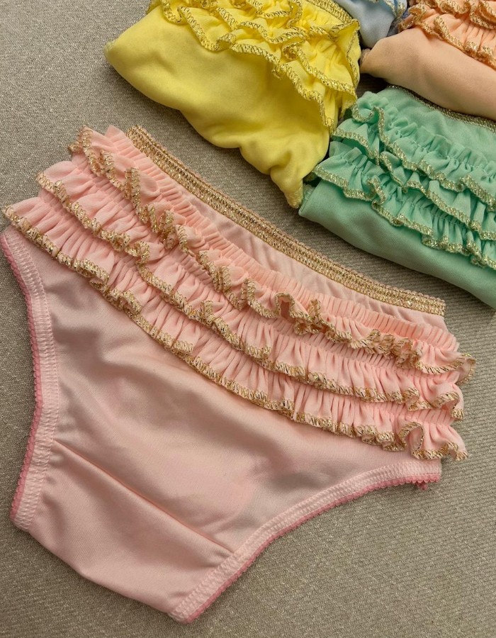 CALCINHA INFANTIL FIO DE OURO