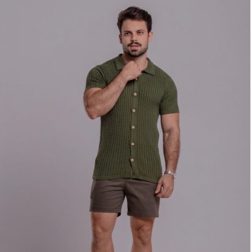 CAMISA TRICÔ CANELADA 