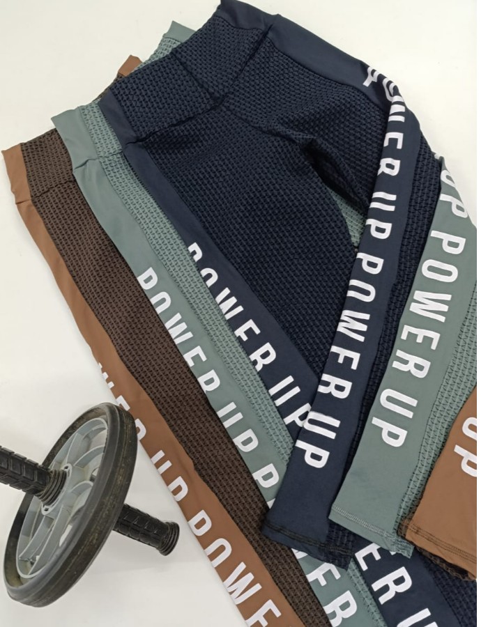 CALÇA FAIXA UP EM BROCADO DE POLIAMIDA