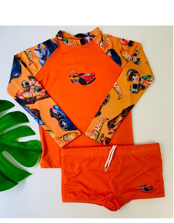 KIT PRAIA MENINO LISO UV