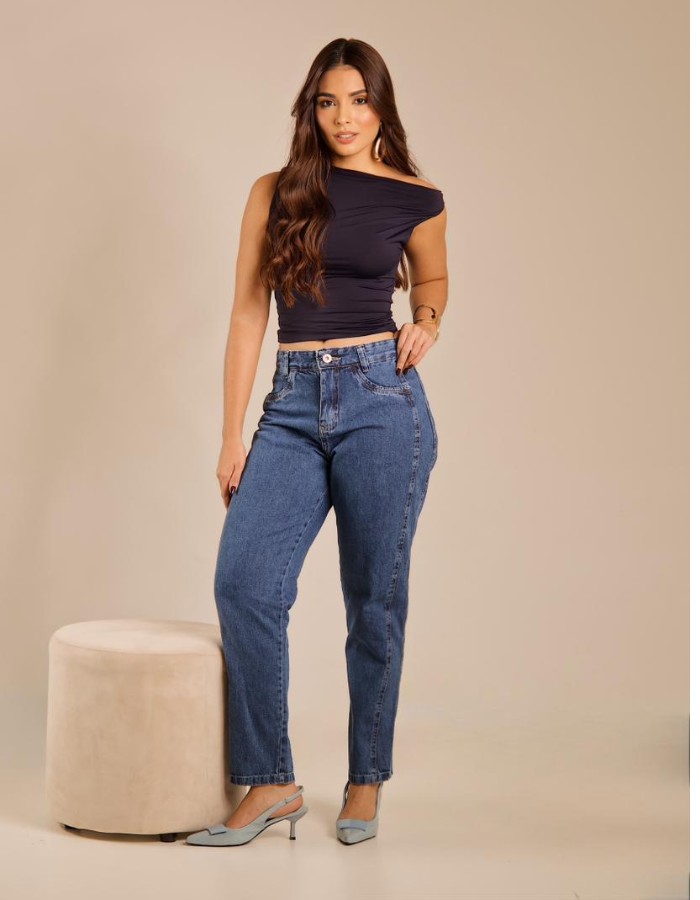 CALÇA MOM JEANS