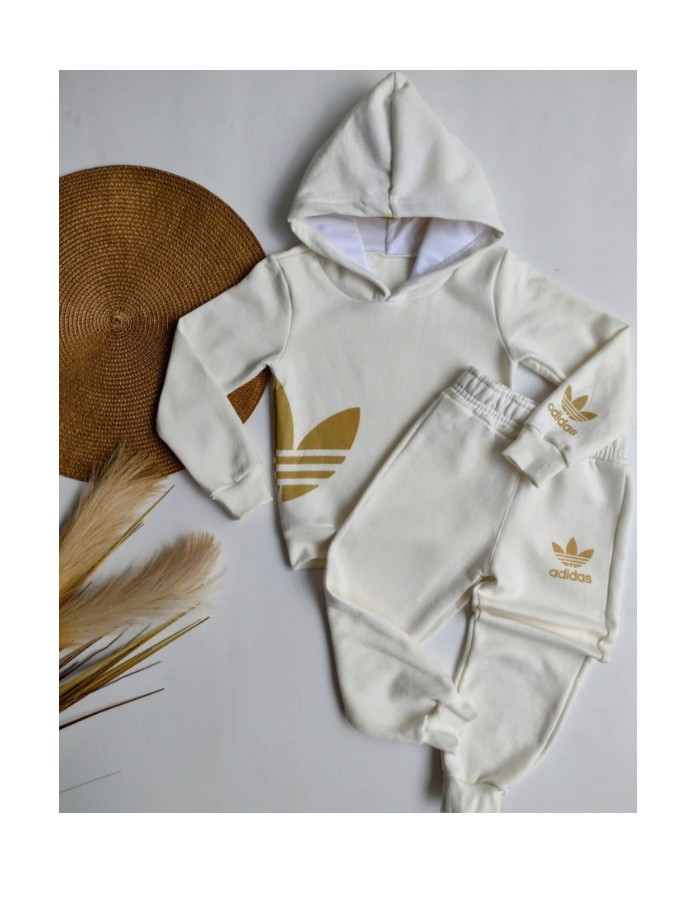 CONJUNTO MOLETOM ADIDAS COM CAPUZ