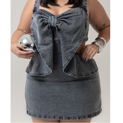 VESTIDO LAÇO BLACK MARMORIZADO