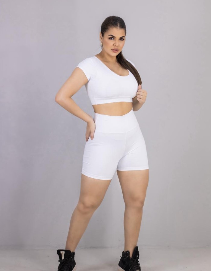 CONJUNTO SHORT CÓS ALTO TOP MELISSA