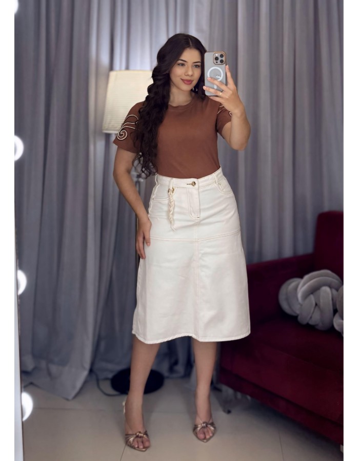 SAIA JEANS MIDI EVASÊ