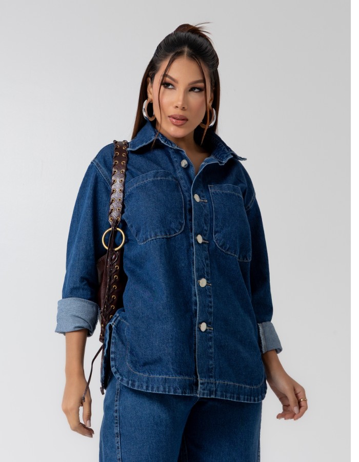 CAMISA JEANS FEM