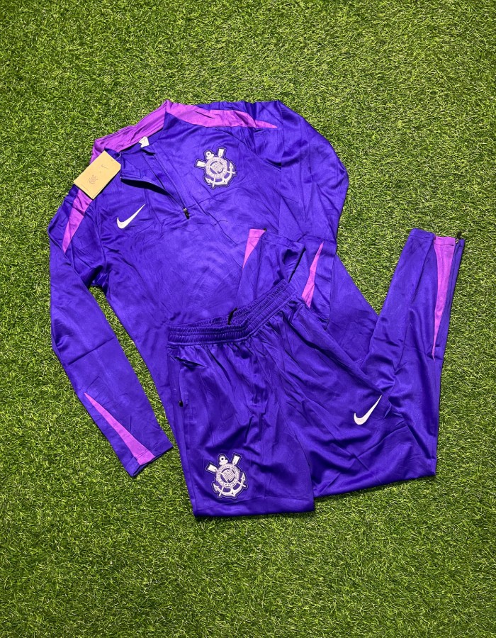 CONJUNTO FRIO CORINTHIANS 25/26 TREINO ROXO