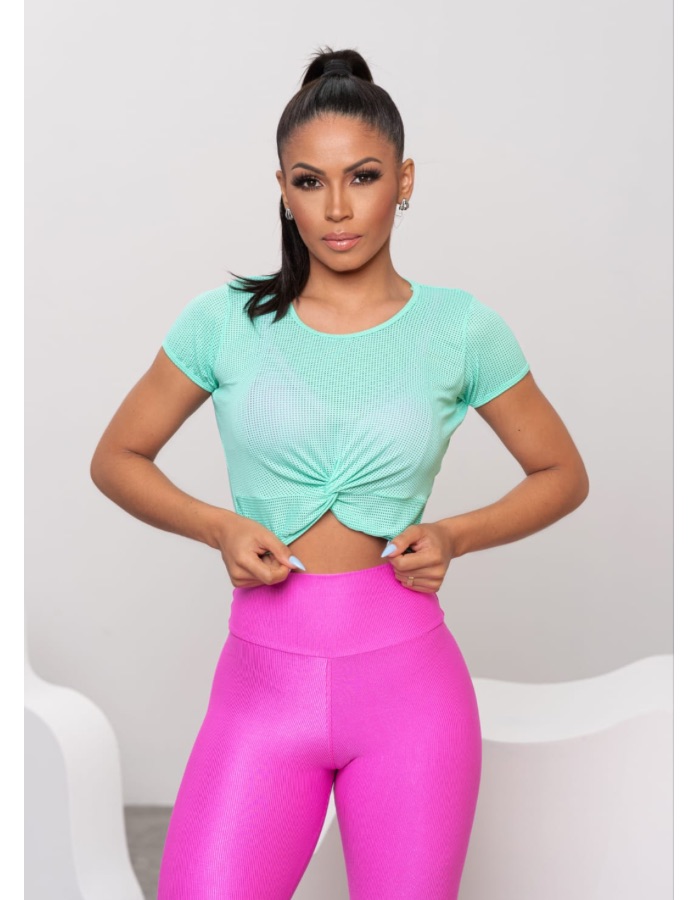 BLUSA TORCIDA DE MANGA