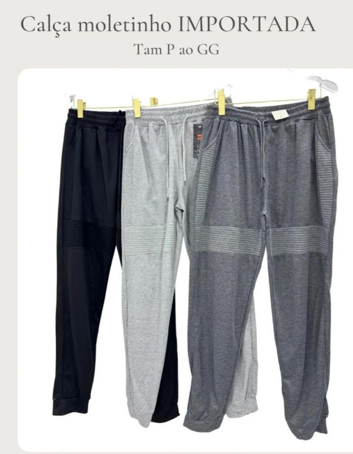 CALÇA BOLSO FAIXA MASCULINA