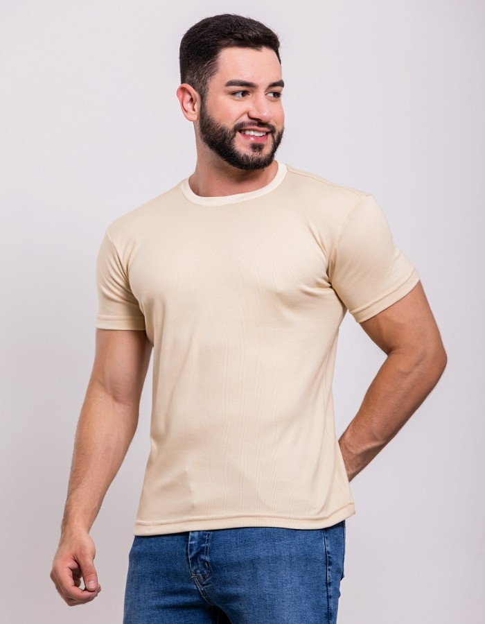 Camisa Básica Suedine Texturizada