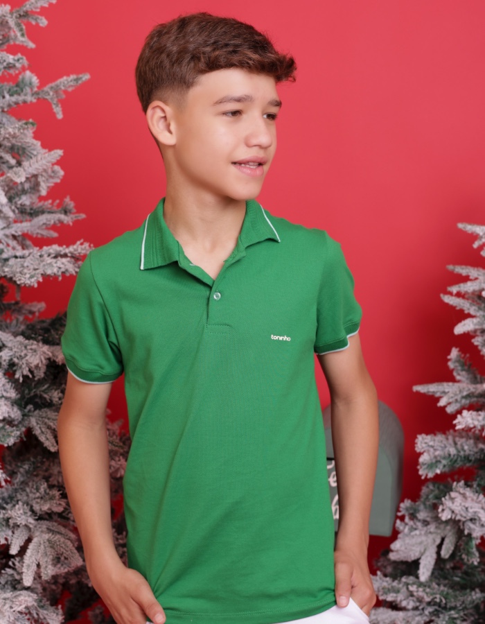 CAMISA GOLA POLO EM PIQUET