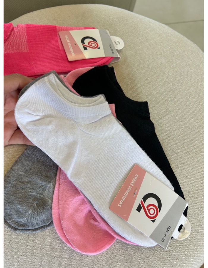 Kit de 3 par de meias 