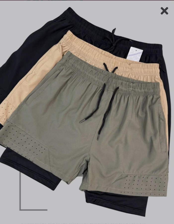 short tactel duplo masculino 785 importado