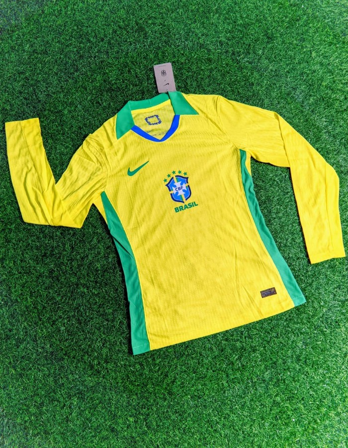 CAMISA JOGADOR MANGA LONGA SELEÇÃO BRASILEIRA 2025