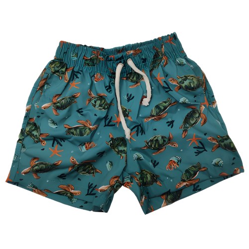 SHORT DE TACTEL INFANTIL ANIMAIS MASCULINO
