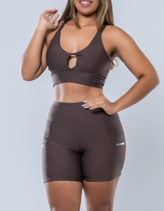 SHORT POLIAMIDA COM BOLSO