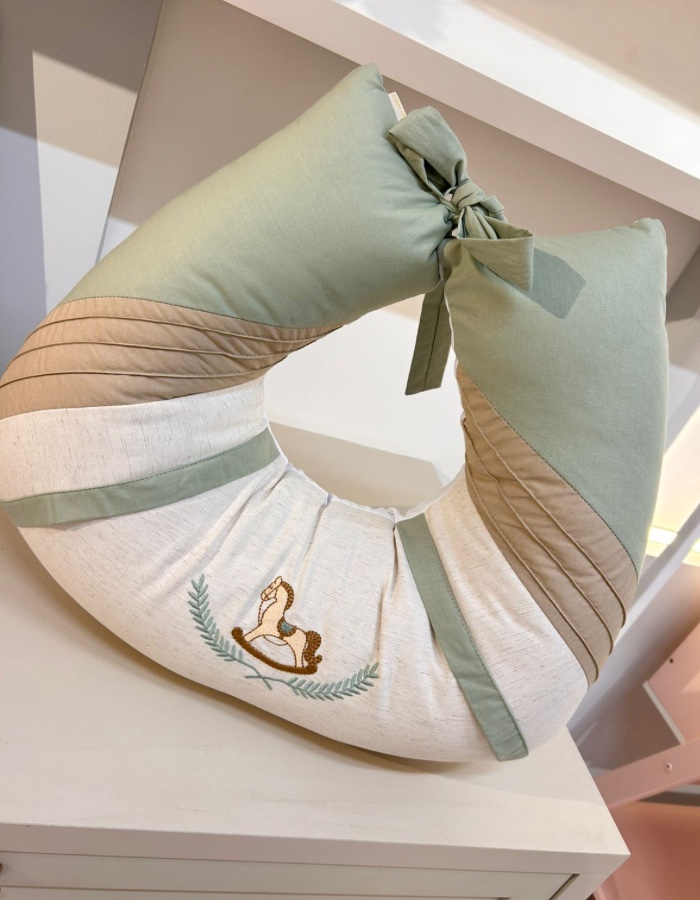 ALMOFADA DE AMAMENTAR CAVALO STAR LINHO FAVO