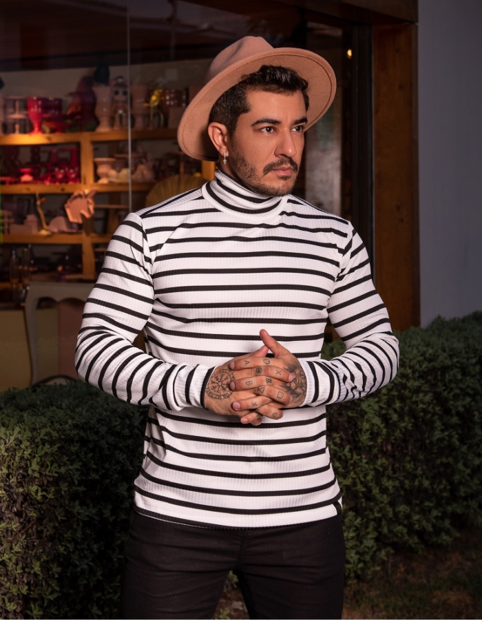 Gola alta manga longa Listra