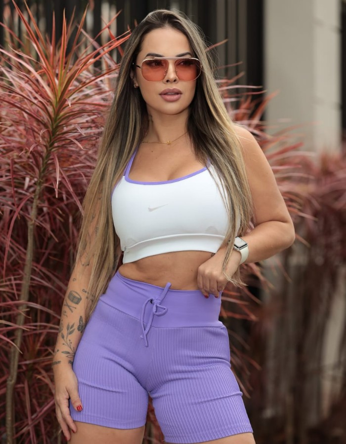SHORT MEDIO FAIXA STYLE CANELADO