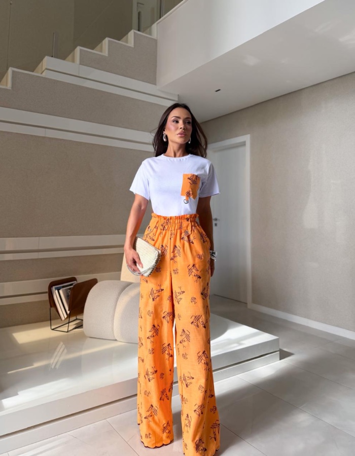 CONJUNTO TEE E CALÇA PANTALONA