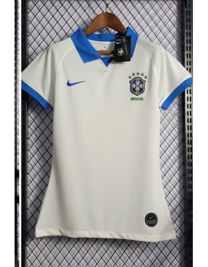 Camisa da Seleção Brasileira III Nike - Feminina Gola azul