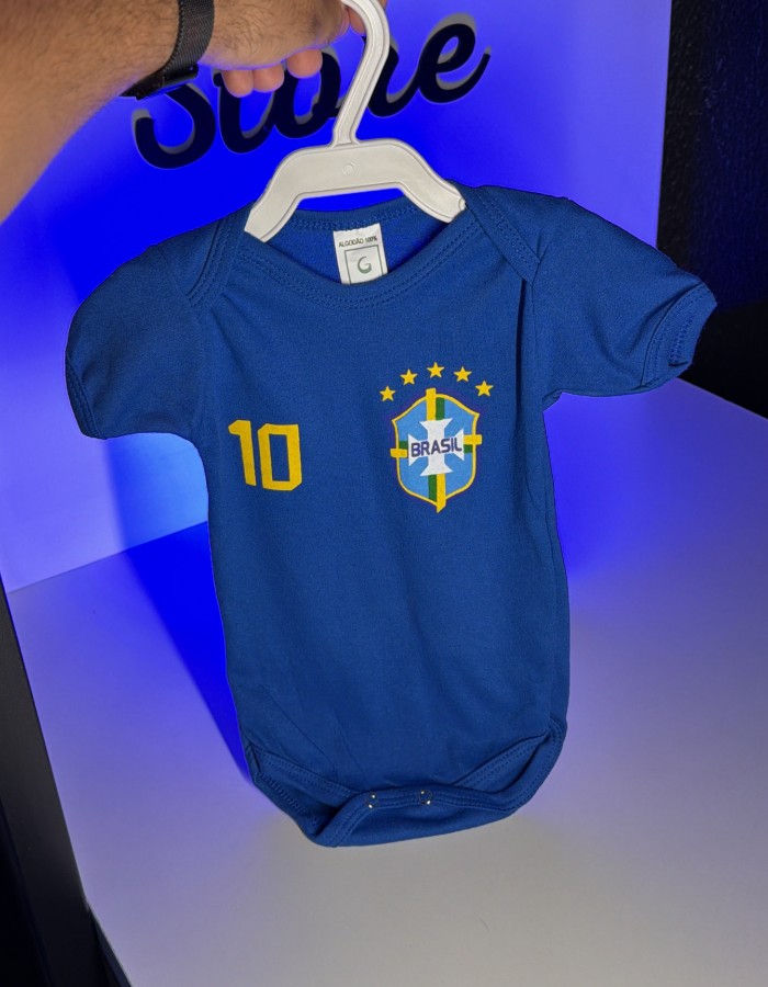 BODY INFANTIL - BRASIL - AZUL