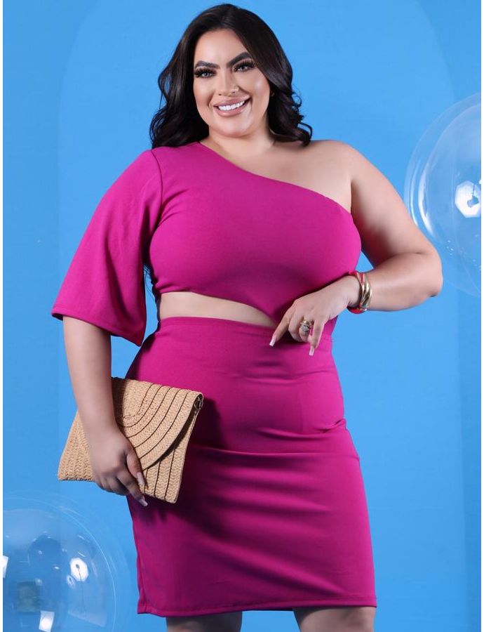 Vestido c/ ombro só