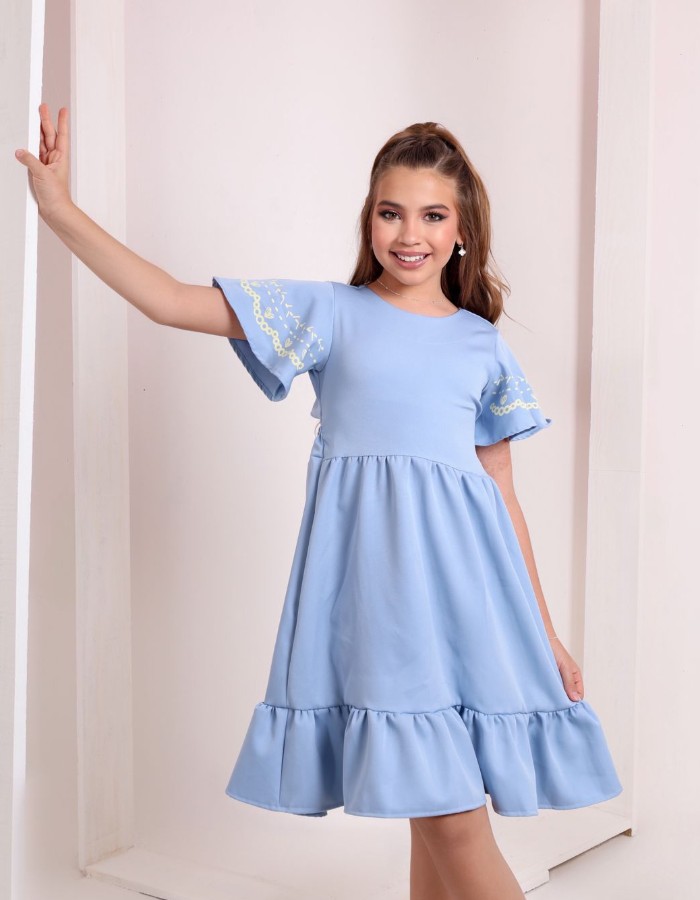 A VESTIDO MANGA PINTADA