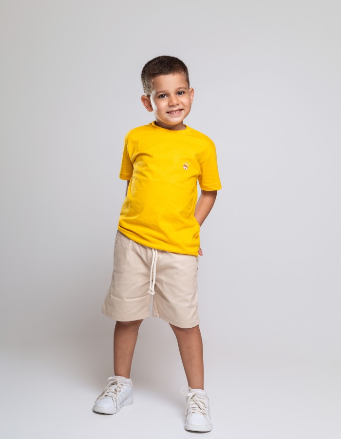 Short mauricinho Brim c/ elástico masculino infantil