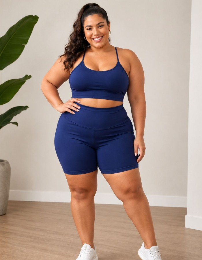 CONJUNTO SHORT PEDAL TOP ALÇA PLUS