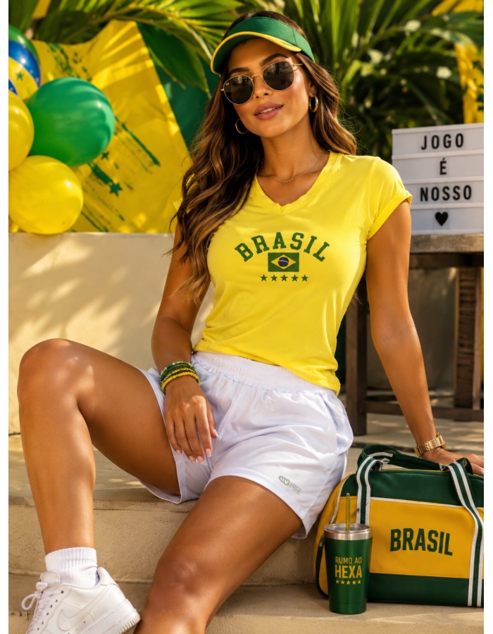 Blusa Gola Brasil V 