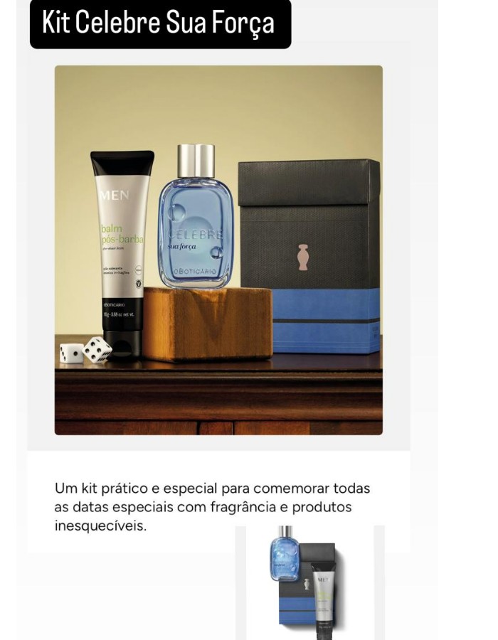 Kit Celebre Sua Força 2 itens