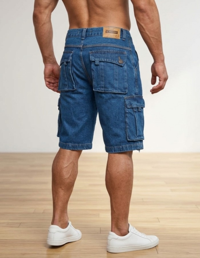 BERMUDA JEANS CARGO LANÇAMENTO