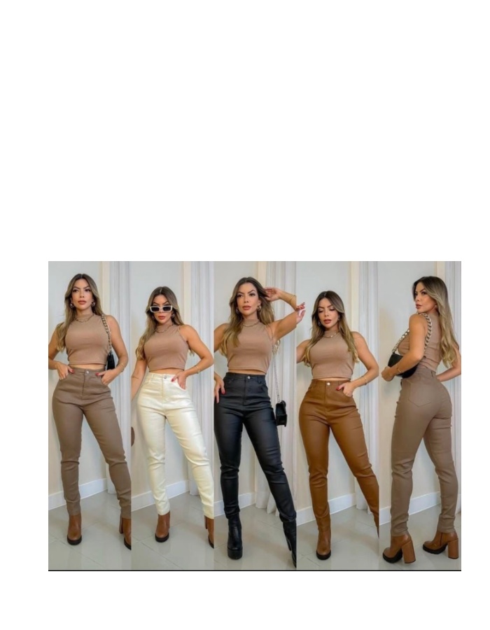 Calça couro 
