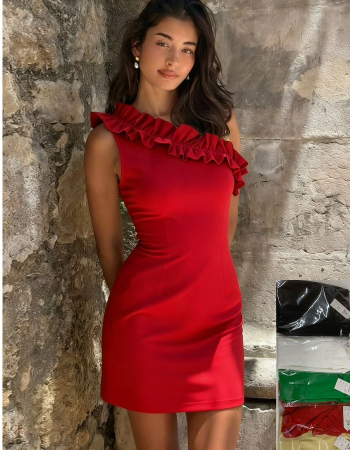 VESTIDO ALFAIATARIA DE UM OMBRO SÓ