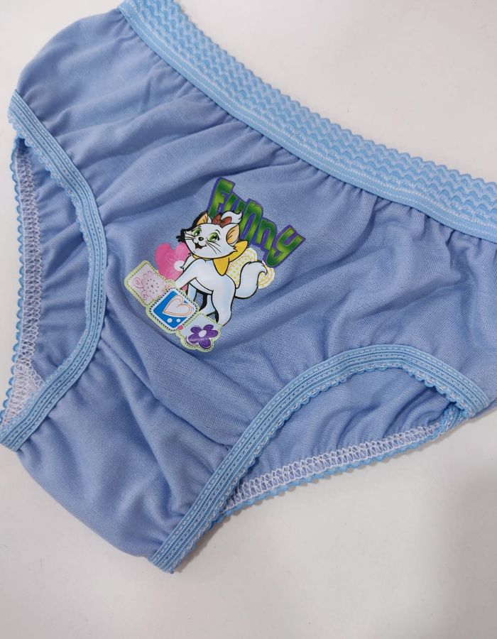 CALCINHA INFANTIL LISA ELASTICO 2/4 ANOS 652