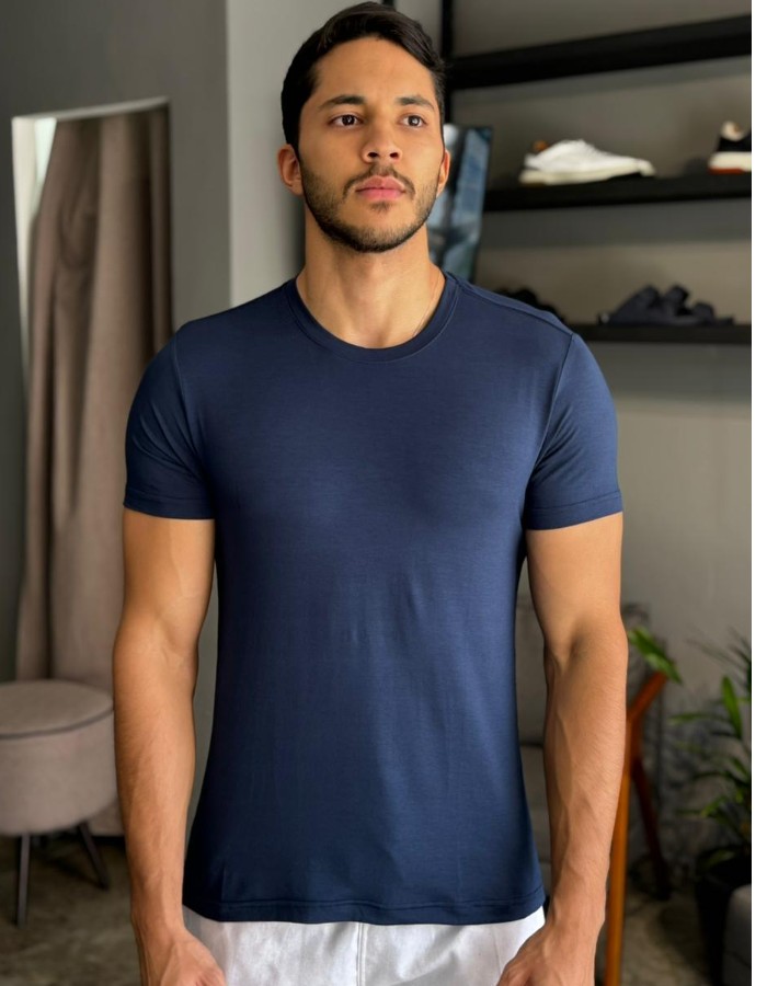 T SHIRT MODAL MARINHO